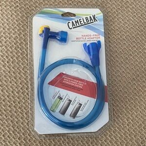 CamelBak Hands-Free Bottle Adapter in Bright Blue with Yellow Accent